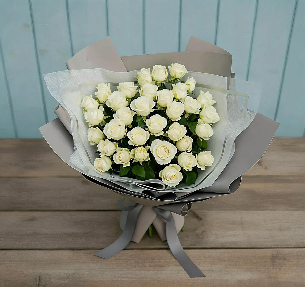 Букет Белоснежная нежность в Железнодорожном Иркутской области