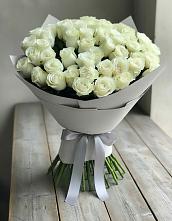 Букет 35 Белых роз в Железнодорожном Иркутской области