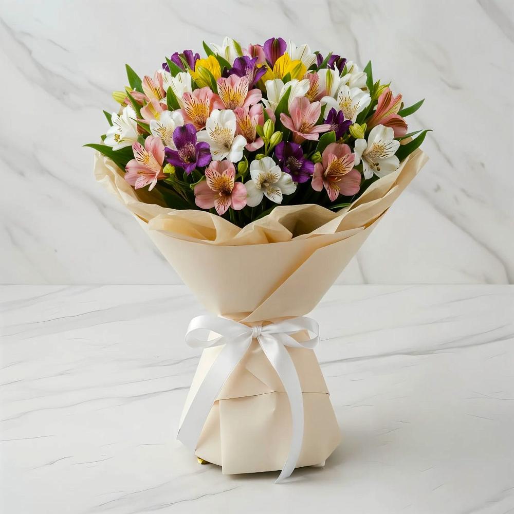 Букет цветов из: Альстромерии в Железнодорожном Иркутской области