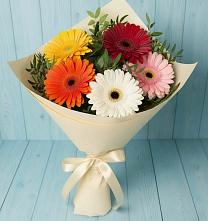 Букет цветов из:  Герберы в Железнодорожном Иркутской области