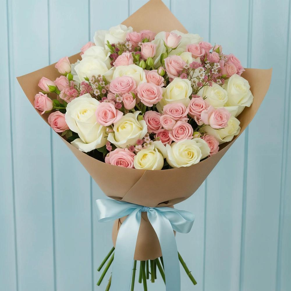 Букет цветов из: Розы в Железнодорожном Иркутской области