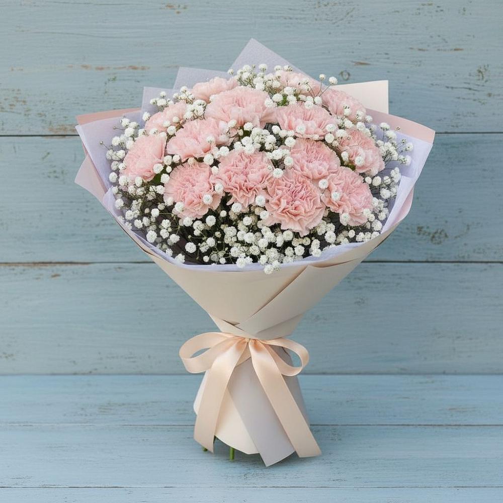 Букет цветов из: Гвоздики в Железнодорожном Иркутской области