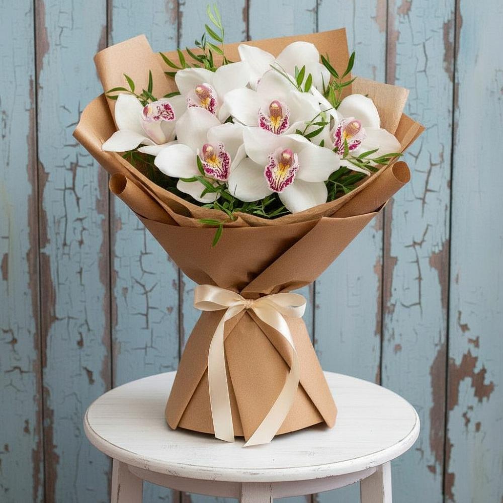 Букет цветов из: Орхидеи и Розы в Железнодорожном Иркутской области