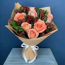 Букет цветов из:  Розы и Альстромерии #REPLACE_PRED# Железнодорожном Иркутской области