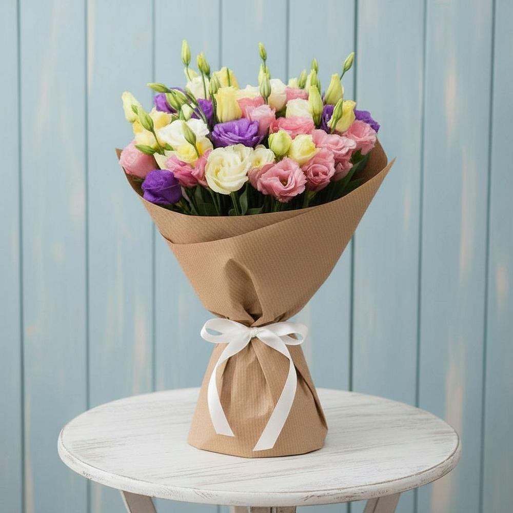 Букет цветов из: Лизиантусы в Железнодорожном Иркутской области