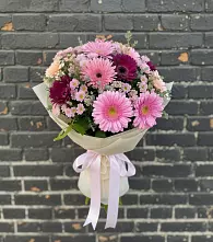 Букет цветов из:  Герберы и Хризантемы в Железнодорожном Иркутской области