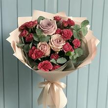 Букет цветов из:  Гвоздики и Розы в Железнодорожном Иркутской области