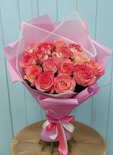 Букет 15 Розовых роз Равель #REPLACE_PRED# Железнодорожном Иркутской области