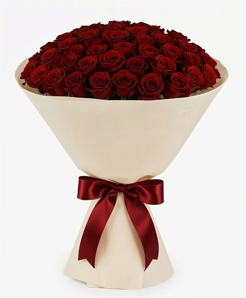 Букет 101 Бордовая роза Блэк Бакарра в Железнодорожном Иркутской области