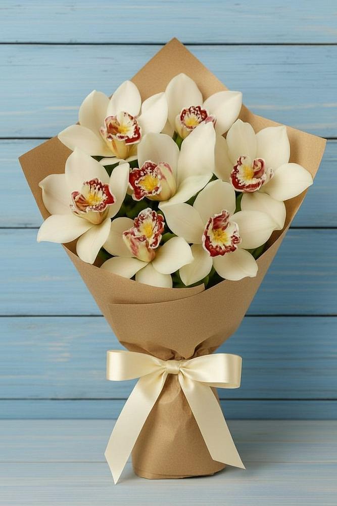 Букет цветов из: Орхидеи и Розы в Железнодорожном Иркутской области