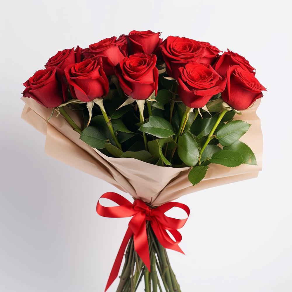 Букет 11 Красных роз Эдлесс Лав в Железнодорожном Иркутской области
