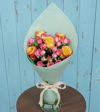 Букет цветов из:  Розы #REPLACE_PRED# Железнодорожном Иркутской области