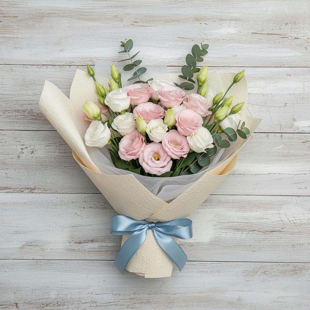 Букет цветов из: Лизиантусы в Железнодорожном Иркутской области